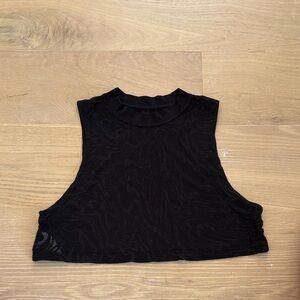 lululemon athletica Black Textured Tank Top probably size extra small or small